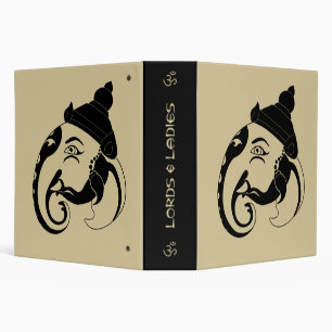Classeur Créez votre propre profil Black & Gold Ganesh