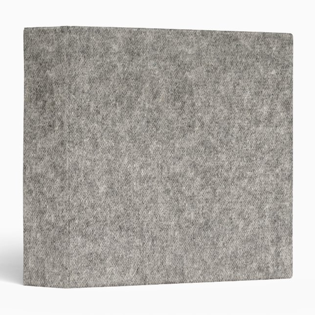 Classeur Créez votre propre tissu gris | velu (Devant/Côté)