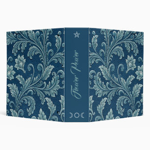 Classeur Créez Votre Propre Vigne Vintage Estampée Bleu Tur