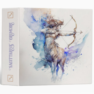 Classeur Créez votre propre Zodiac Gold & Blue Sagittarius