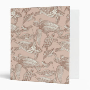 Classeur crème de mousse mocha de tortue marine tan