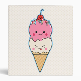 Classeur Crème glacée mignonne de Kawaii