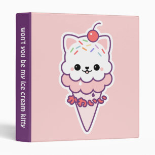 Classeur Crème glacée mignonne de Kitty