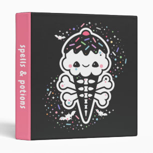 Classeur Crème glacée Pastel Grunge Cute