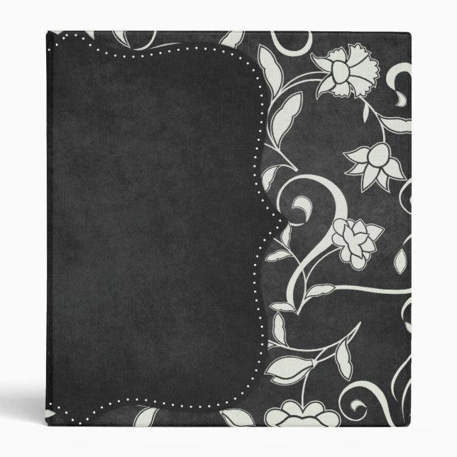 Classeur crème noir de fantaisie (Devant)