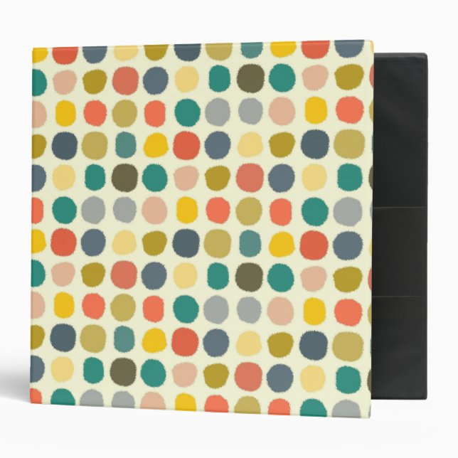Classeur crème taches pour bébé ikat (Devant/intérieur)