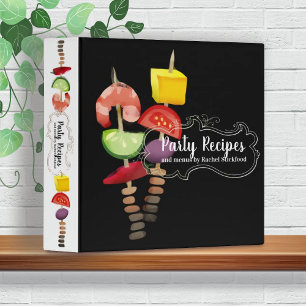 Classeur Crevettes kebab apéritifs livre de recettes classe