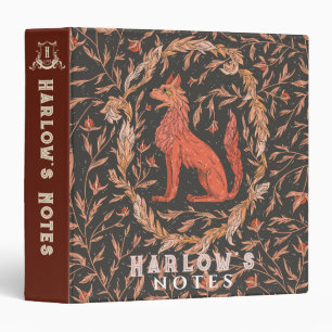Classeur Crimson de la créature mythique du loup/renard
