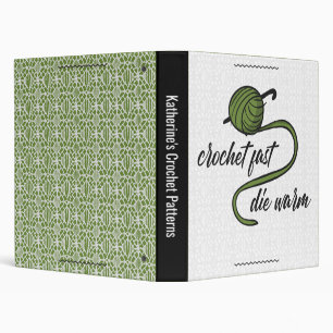 Classeur Crochet Vert Olive Fast, Die Chaud