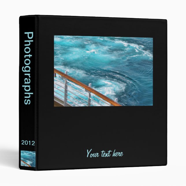 Classeur Croisière des Bahamas - Réveil Turquoise (Devant/Côté)