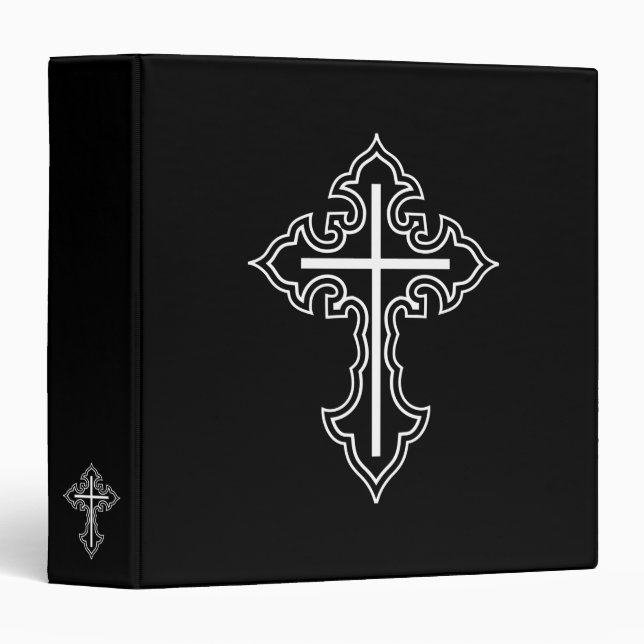 Classeur Croix chrétienne (Devant/Côté)