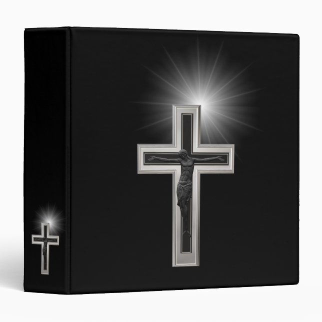 Classeur Croix chrétienne (Devant/Côté)