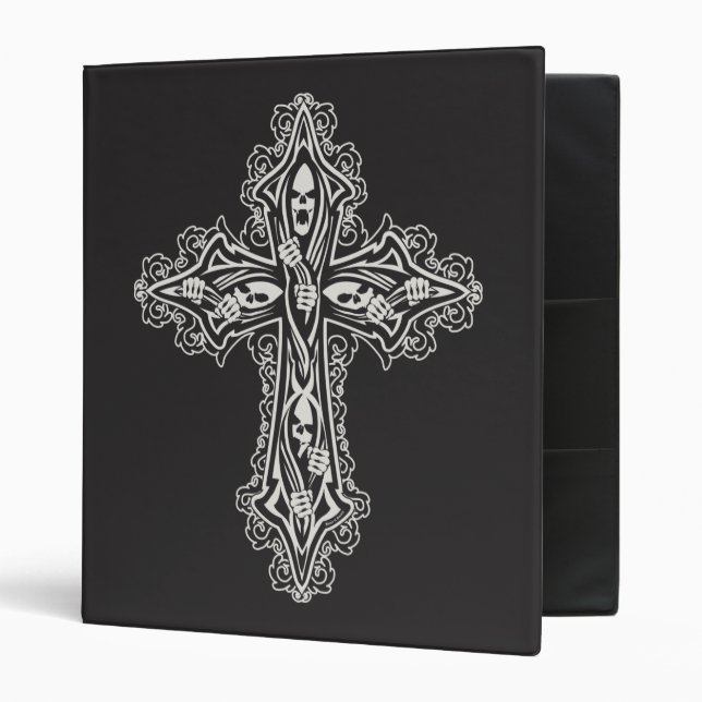 Classeur Croix des crânes de Goth (Devant/intérieur)