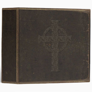 Classeur Croix en cuir Brown d'impression