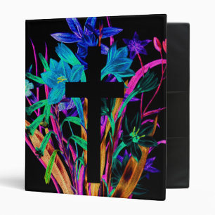 Classeur Croix et fleurs par Amelia Carrie
