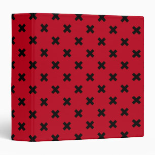 Classeur Croix noire sur le rouge
