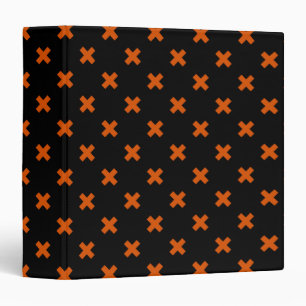 Classeur Croix orange sur le noir