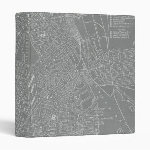 Classeur Croquis de carte de ville de Boston
