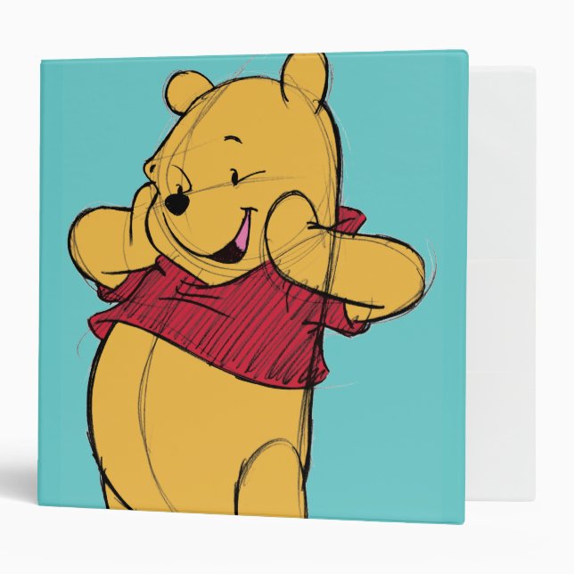 Classeur Croquis Winnie l'Ooh (Devant/intérieur)