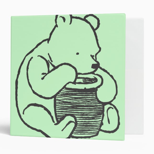 Classeur Croquis Winnie the Pooh 3 (Devant/intérieur)