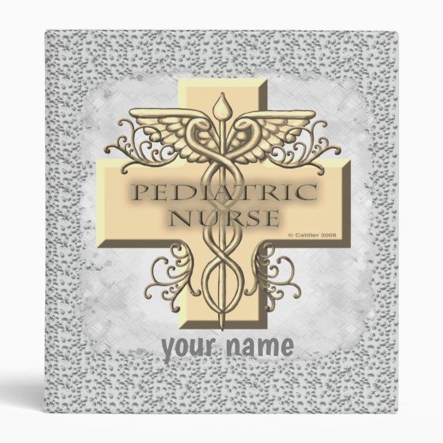 Classeur Cross Caduceus Infirmière pédiatrique (Devant)