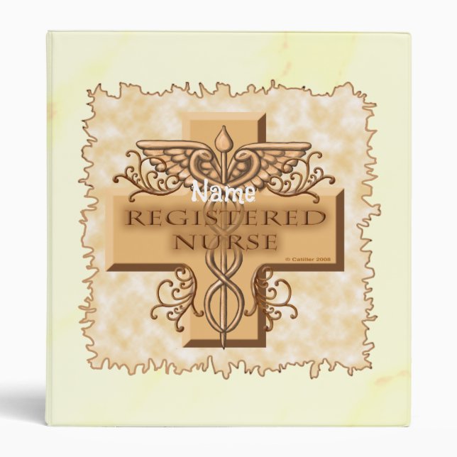 Classeur Cross Caduceus RN Nurse 3 Ring Binder (Devant)