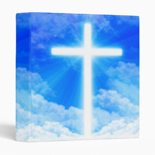 Classeur Cross of Light Jesus Christ Customizable Christian