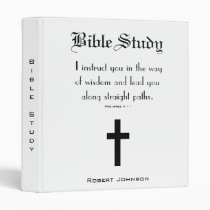 Classeur Cross & Proverbe Christian Bible Study