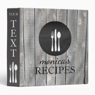 Classeur Cru en bois gris de cuisine de recette