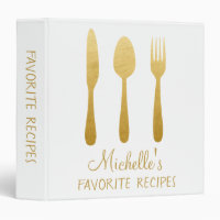 Cuillère Fourchette Livre de Recettes Personnalisé