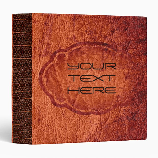 Classeur Cuir (Devant/Côté)