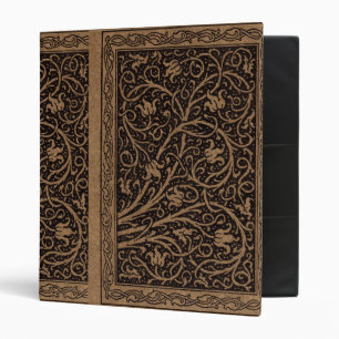 Classeur Cuir à outils Brown Art Nouveau Floral