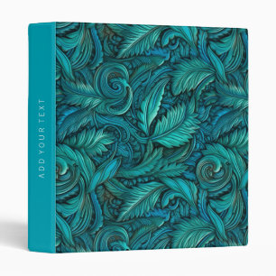 Classeur Cuir à outils turquoise rétro