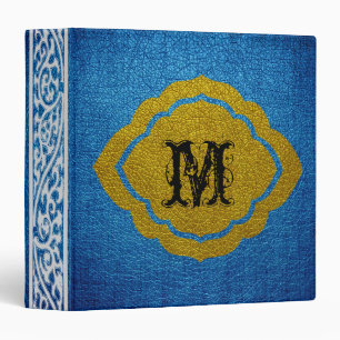 Classeur Cuir Bleu