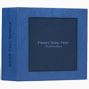 Classeur Cuir bleu clair