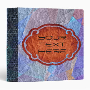 Classeur Cuir Coloré Rétro #4