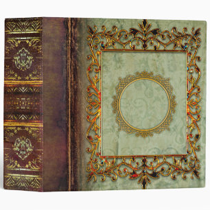 Classeur Cuir de brun de Faux et papier peint celtiques de