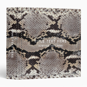 Classeur Cuir de serpent Texture et piqûre
