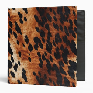 Classeur Cuir de vache faux marron noir