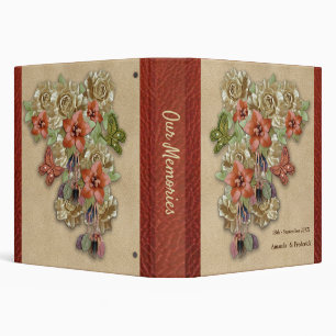 Classeur Cuir et velours