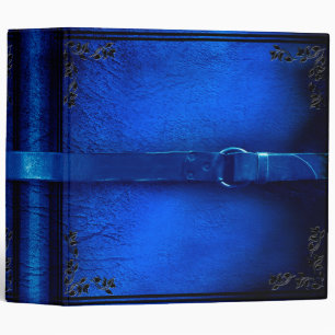 Classeur Cuir Faux & Reliure Bleue Rich Binder