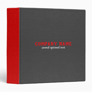 Classeur Cuir gris foncé et rouge Faux