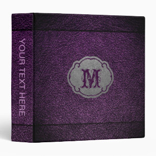 Classeur Cuir pourpre foncé