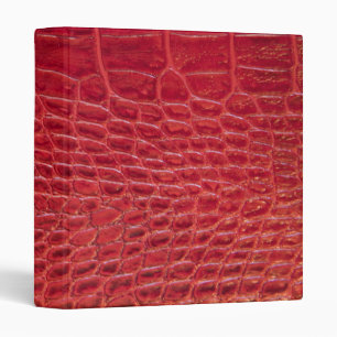 Classeur Cuir rouge d'alligator de Faux