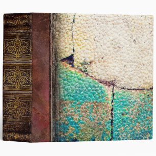 Classeur Cuir rustique et Moleskine de Faux