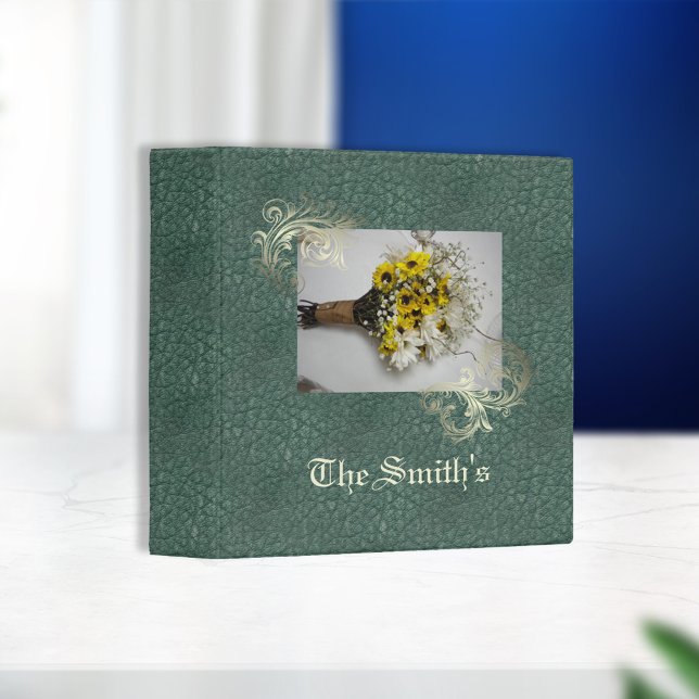 Classeur Cuir synthétique vert antique (Créateur téléchargé)