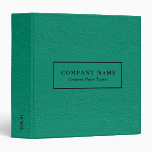 Classeur Cuir vert Faux