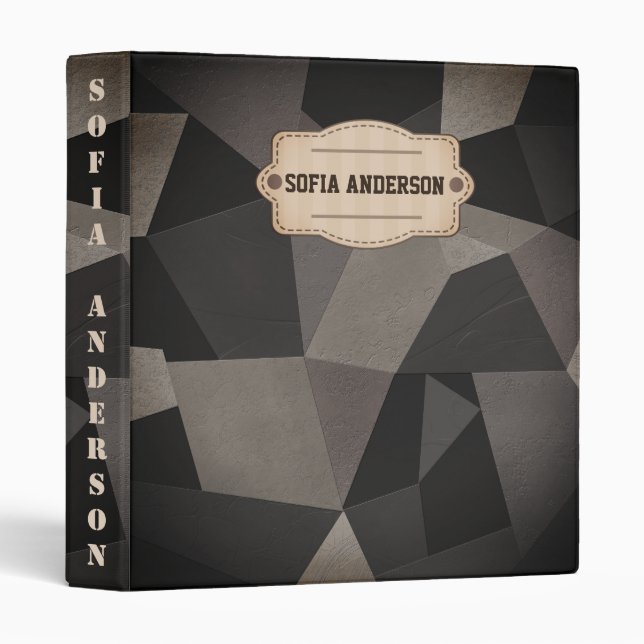 Classeur Cuir, vintage (Devant/Côté)