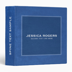 Classeur Cuir Vintage bleu Texture