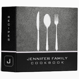 Classeur Cuisine en cuir grise de famille